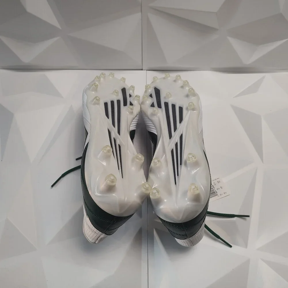 Adidas Mens Football Cleats 16 White Green Shoe Lacrosse Freak Carbon Low - Picture 9 of 13